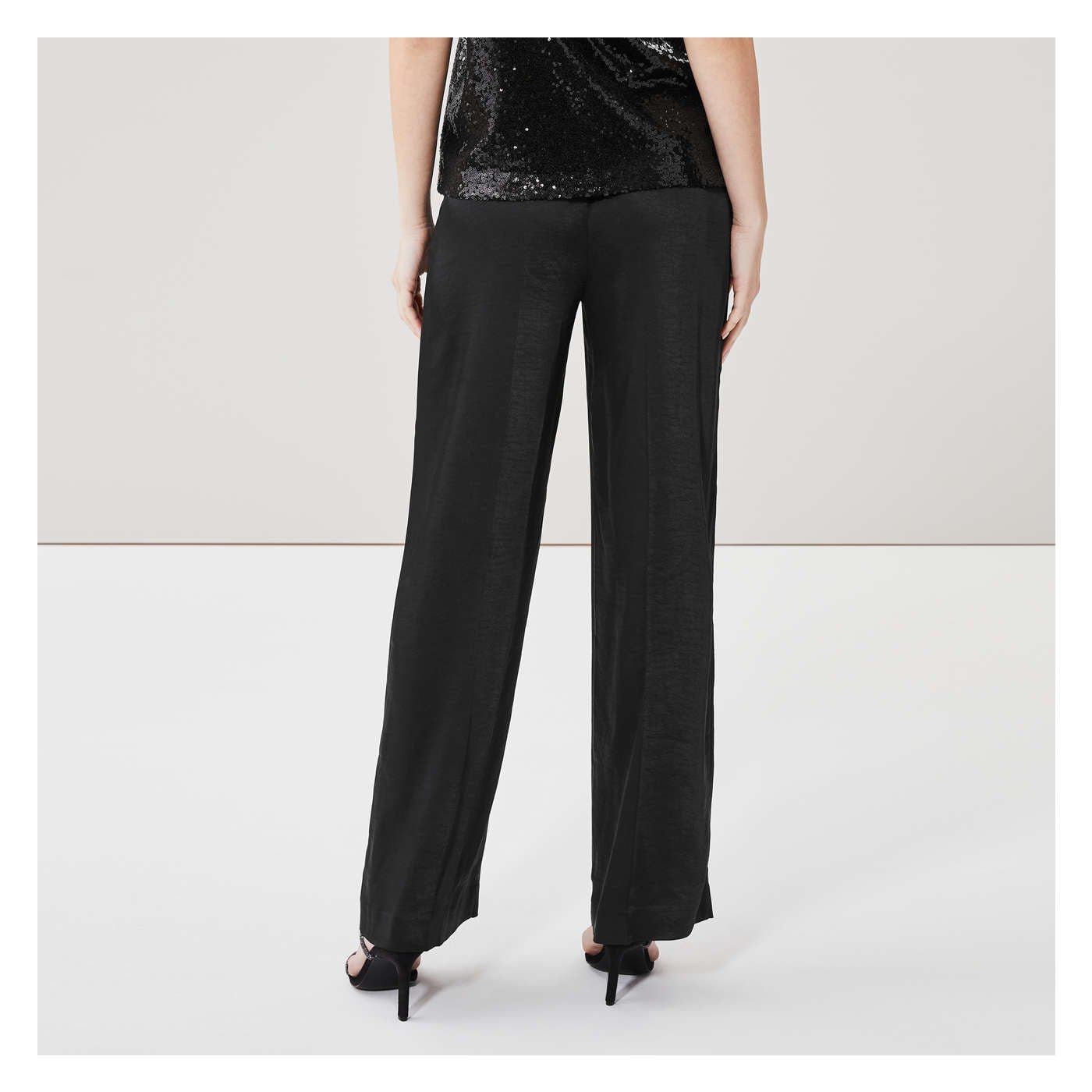 Satin Pant in JF Black from Joe Fresh